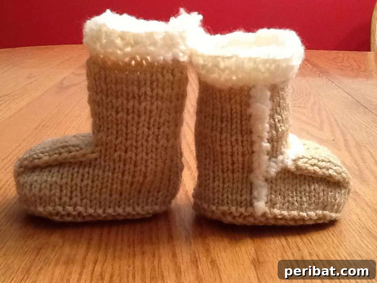 27 Delightful Baby Bootie Knitting Patterns 21 Suede Baby Booties