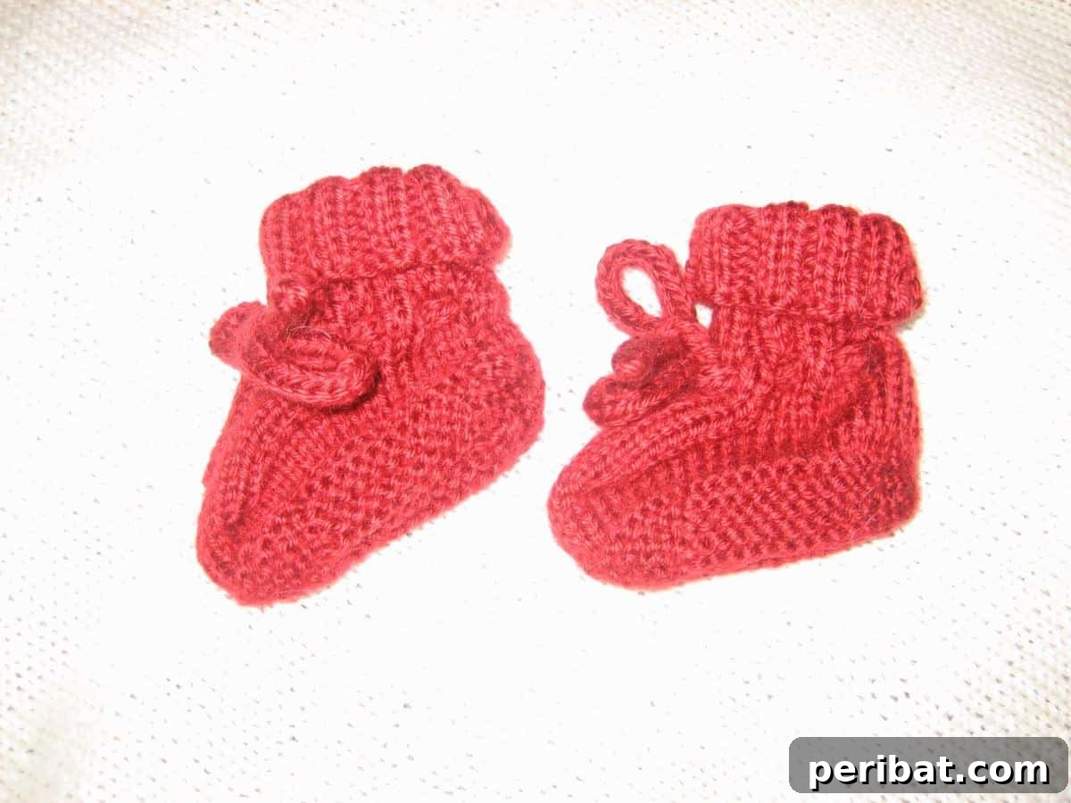 27 Delightful Baby Bootie Knitting Patterns 23 Ruth’s “Perfect” Baby Booties