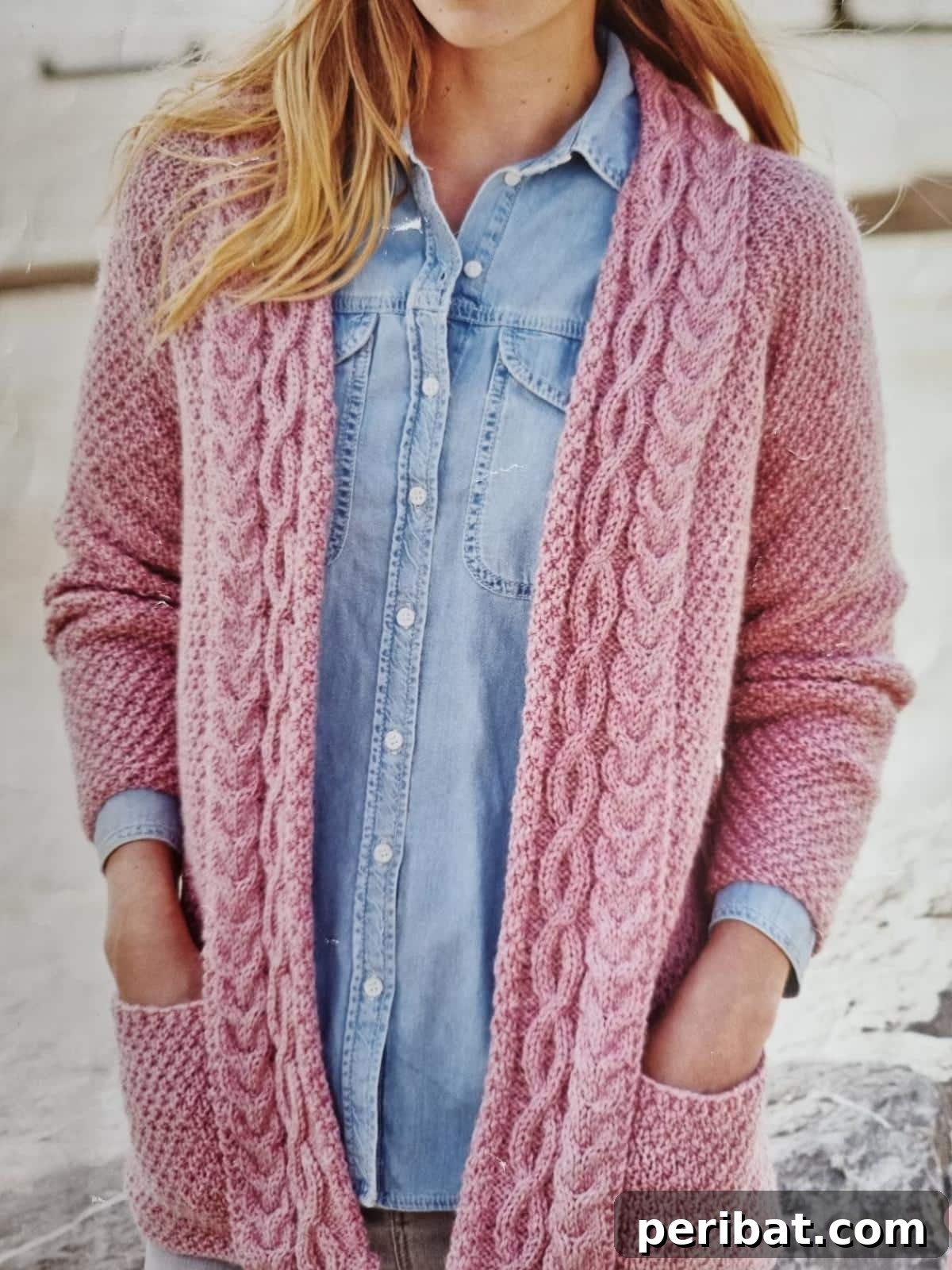 18 Timeless Aran Knitting Patterns 20 Ladies Aran Cable Cardigan, combining timeless elegance and modern style.