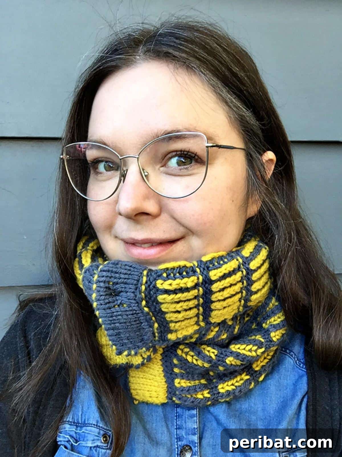 18 Creative Double Knitting Designs 6 Software Engineer Knitted Scarf. Reversible, functional scarf using brioche and double knit, avoiding static and fogged glasses.