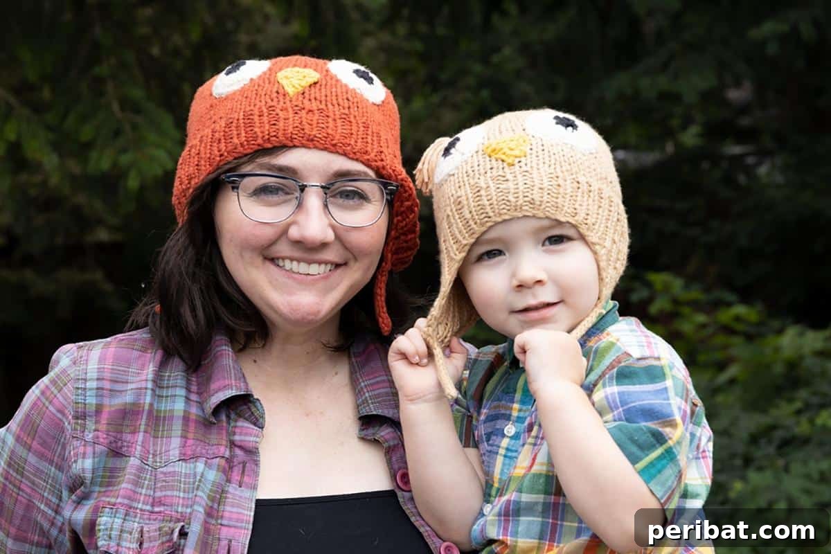 32 Cozy Ear Flap Hat Knitting Designs 17 A collection of Parliament of Owls Hats, each featuring an adorable owl motif, perfect for families.