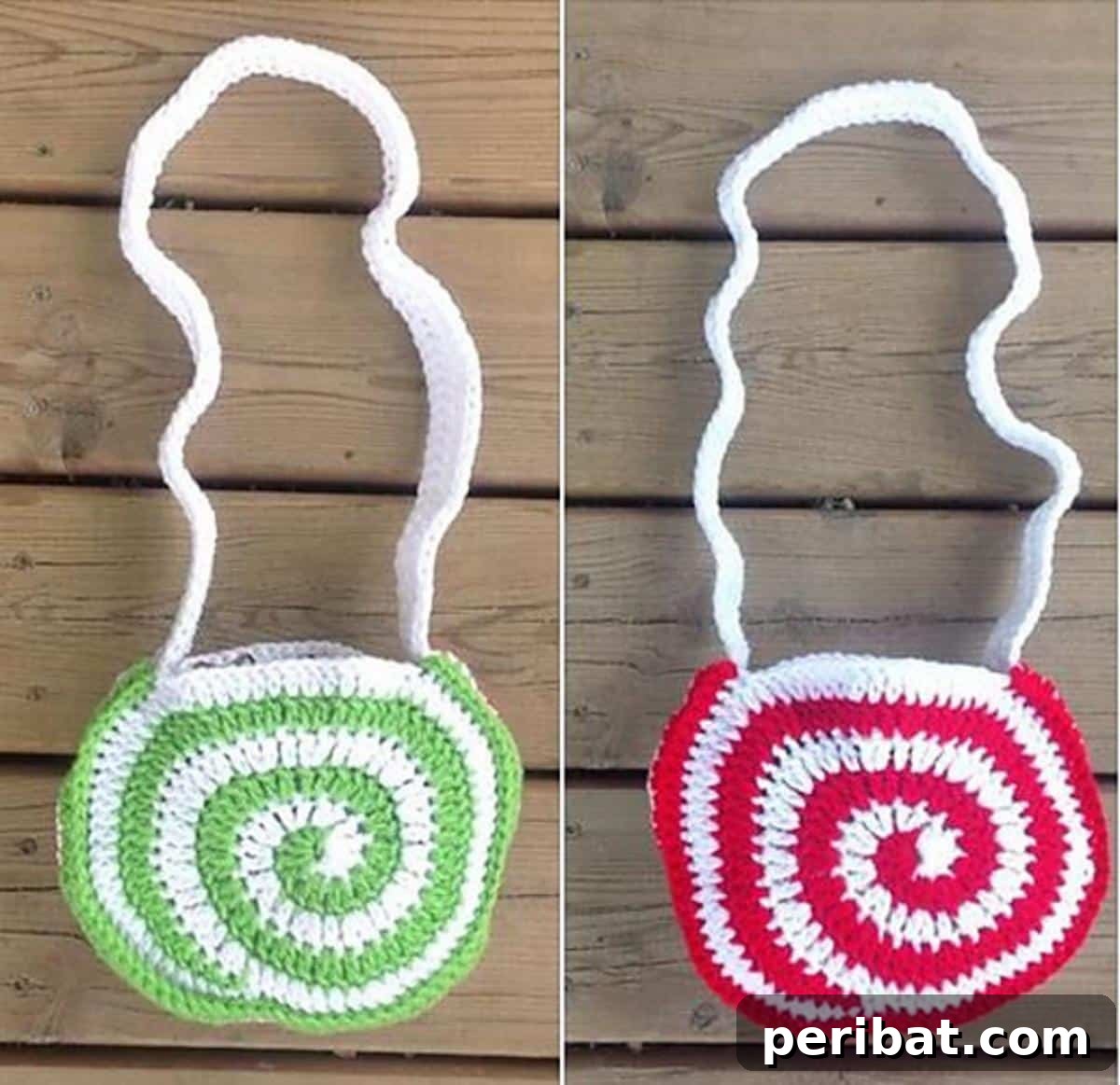 Sweet Peppermint Crochet Purses