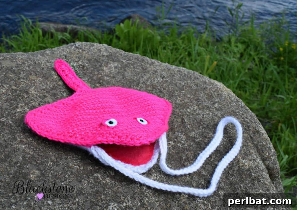 Adorable Stingray Crochet Purse or Pal