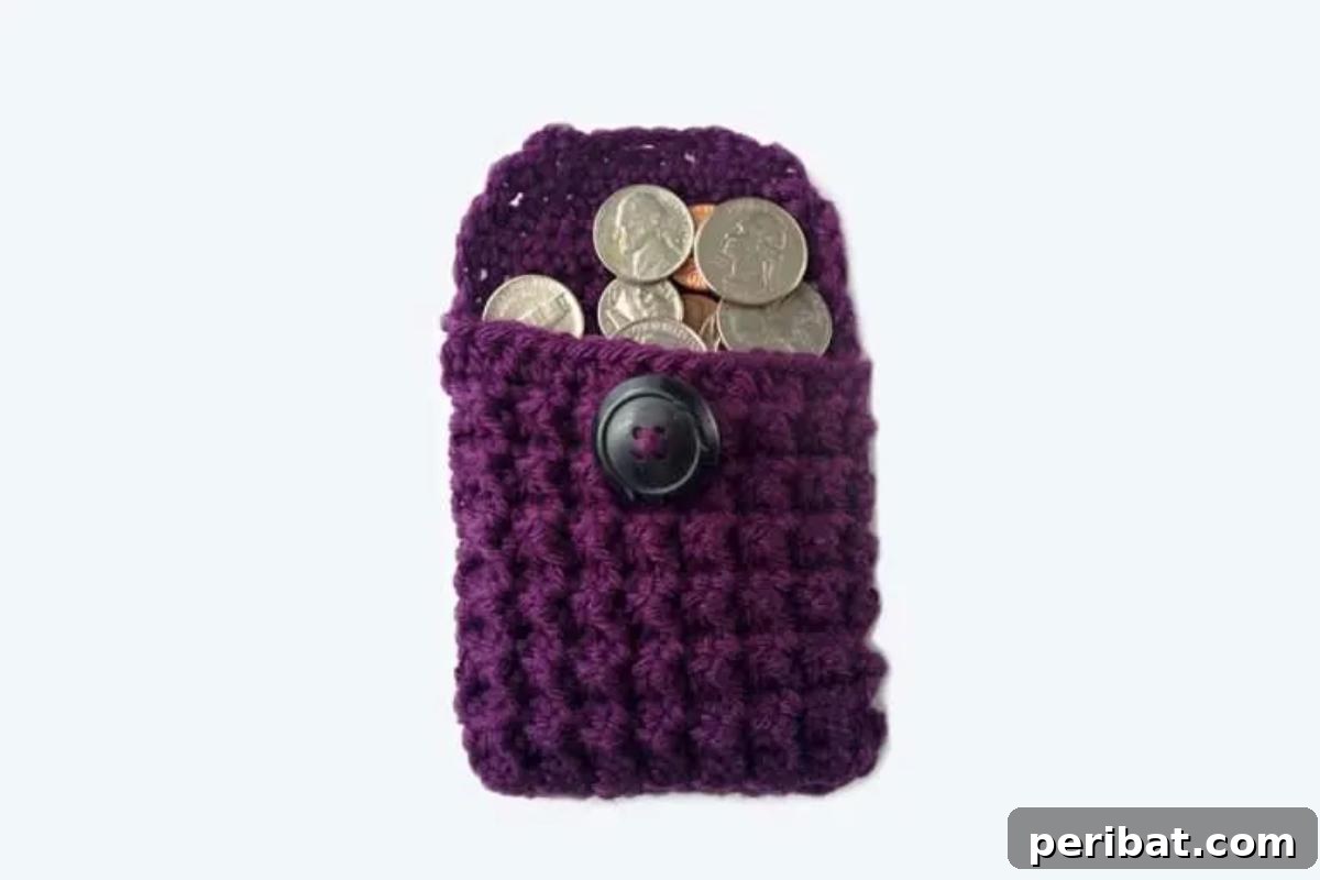 Elegant Trinity Stitch Coin Purse