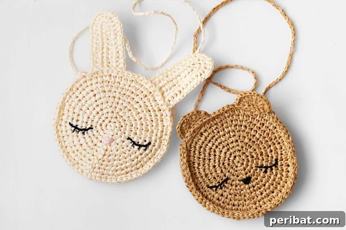 Cute Blythe Bunny + Bear Crochet Purses