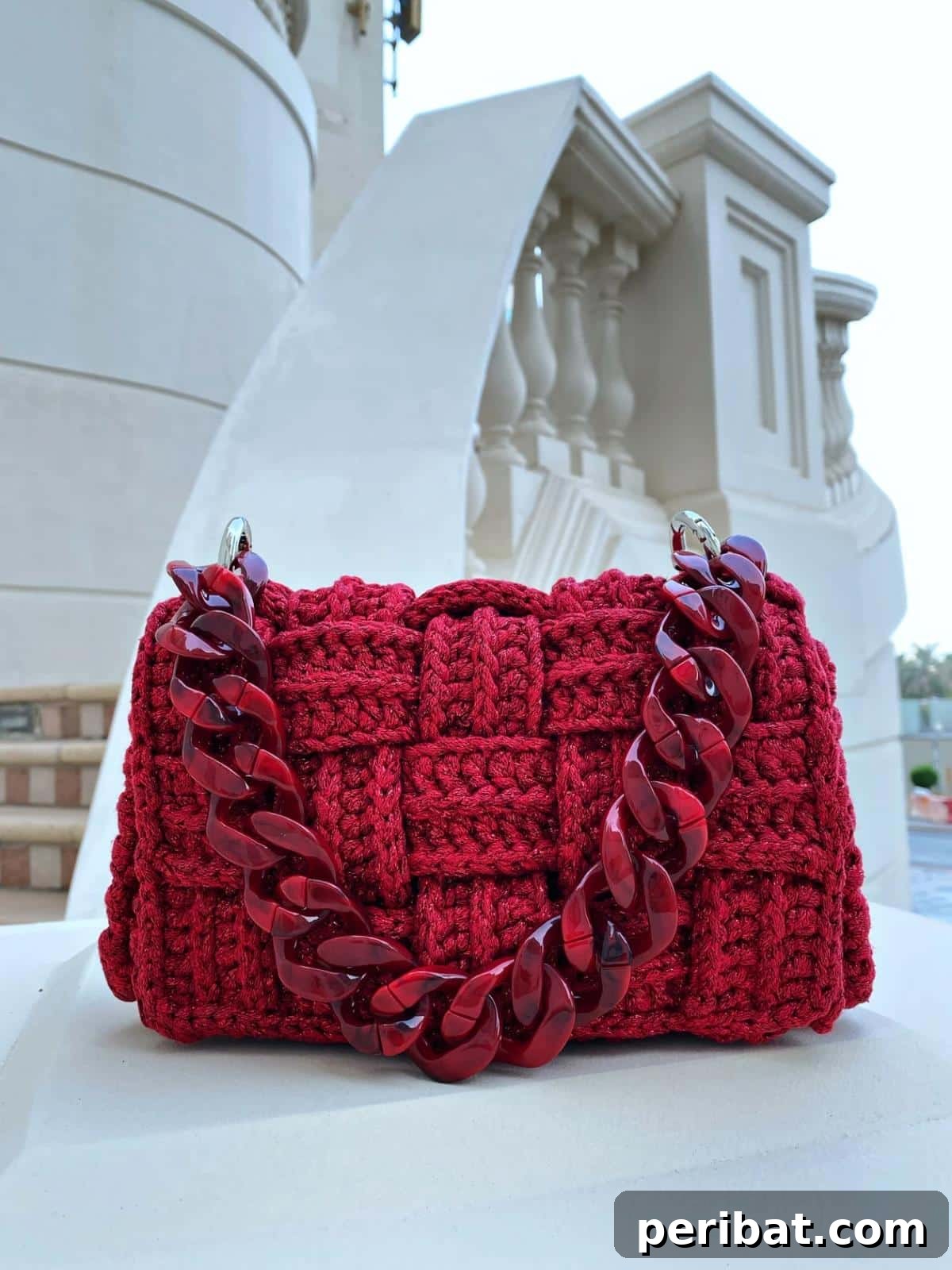 Elegant Crossbody Crochet Bag