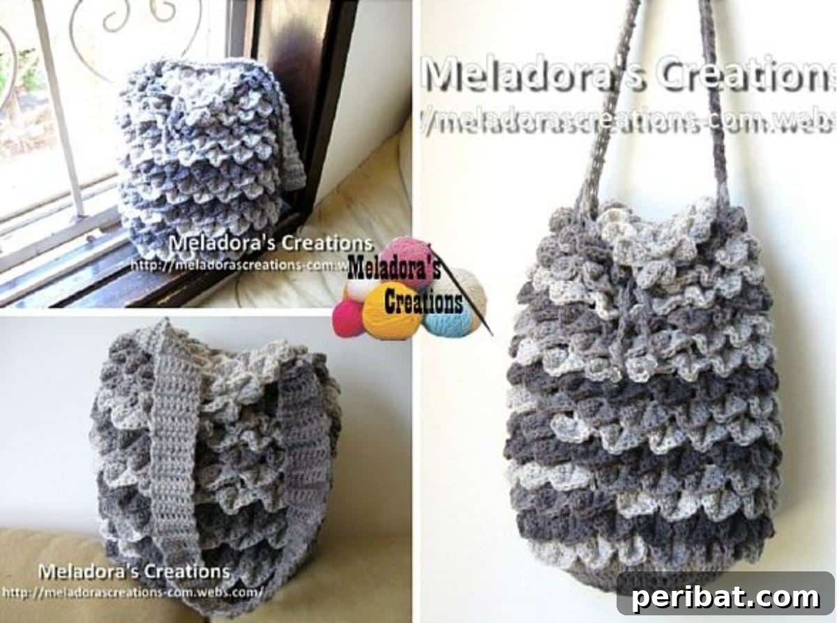 Elegant Crocodile Stitch Draw Bag Collage