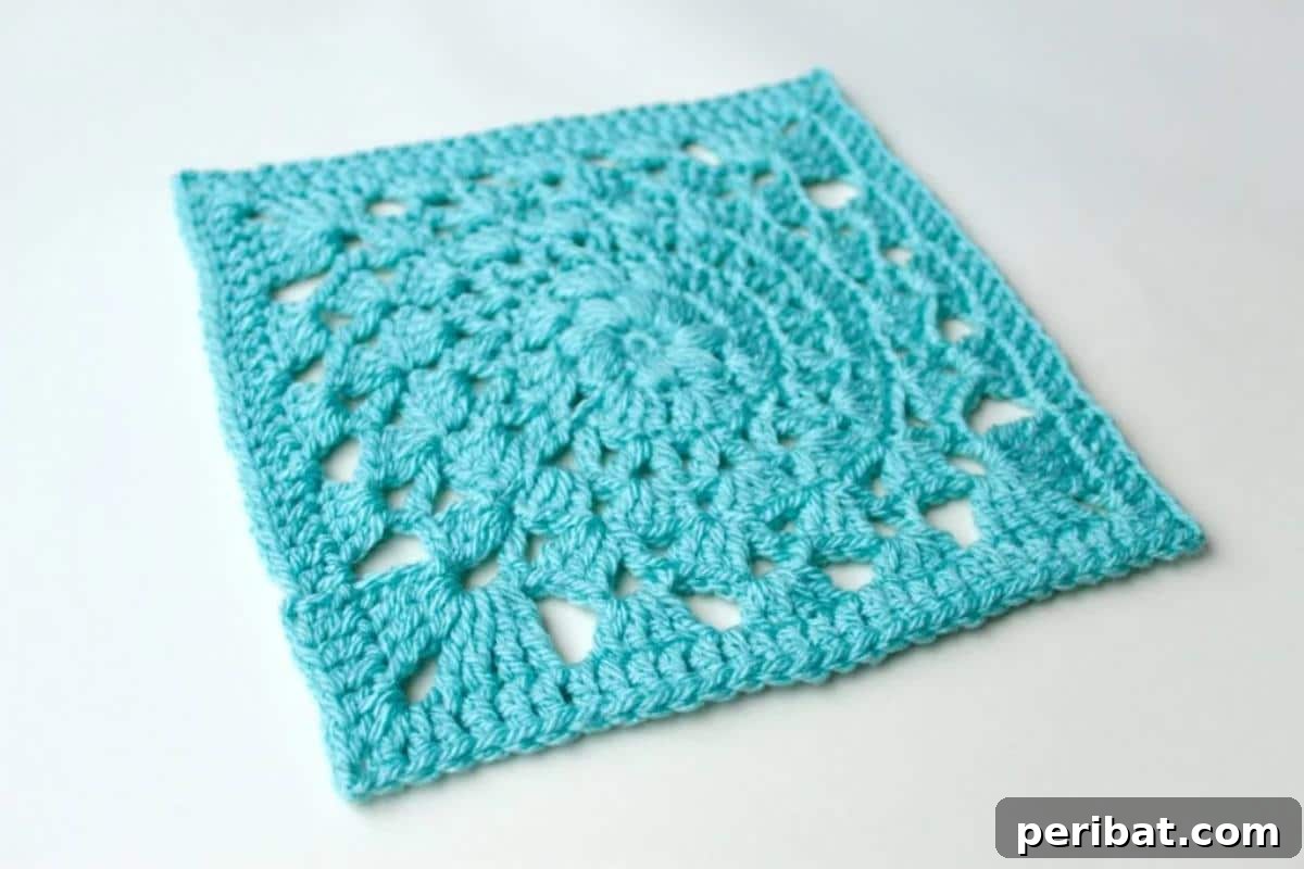 38 Creative Crochet Square Designs 23 An easy and delicate lacy crochet granny square pattern.