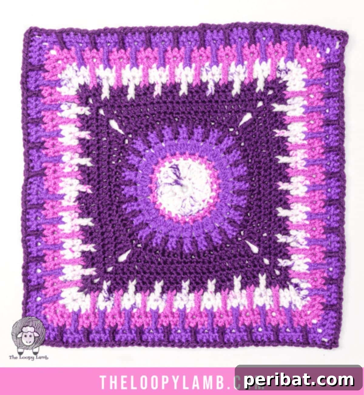38 Creative Crochet Square Designs 24 A versatile crochet square blanket pattern ready for customization.