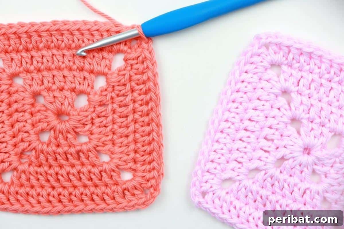 38 Creative Crochet Square Designs 37 A beginner-friendly tutorial for crocheting the perfect solid granny square.