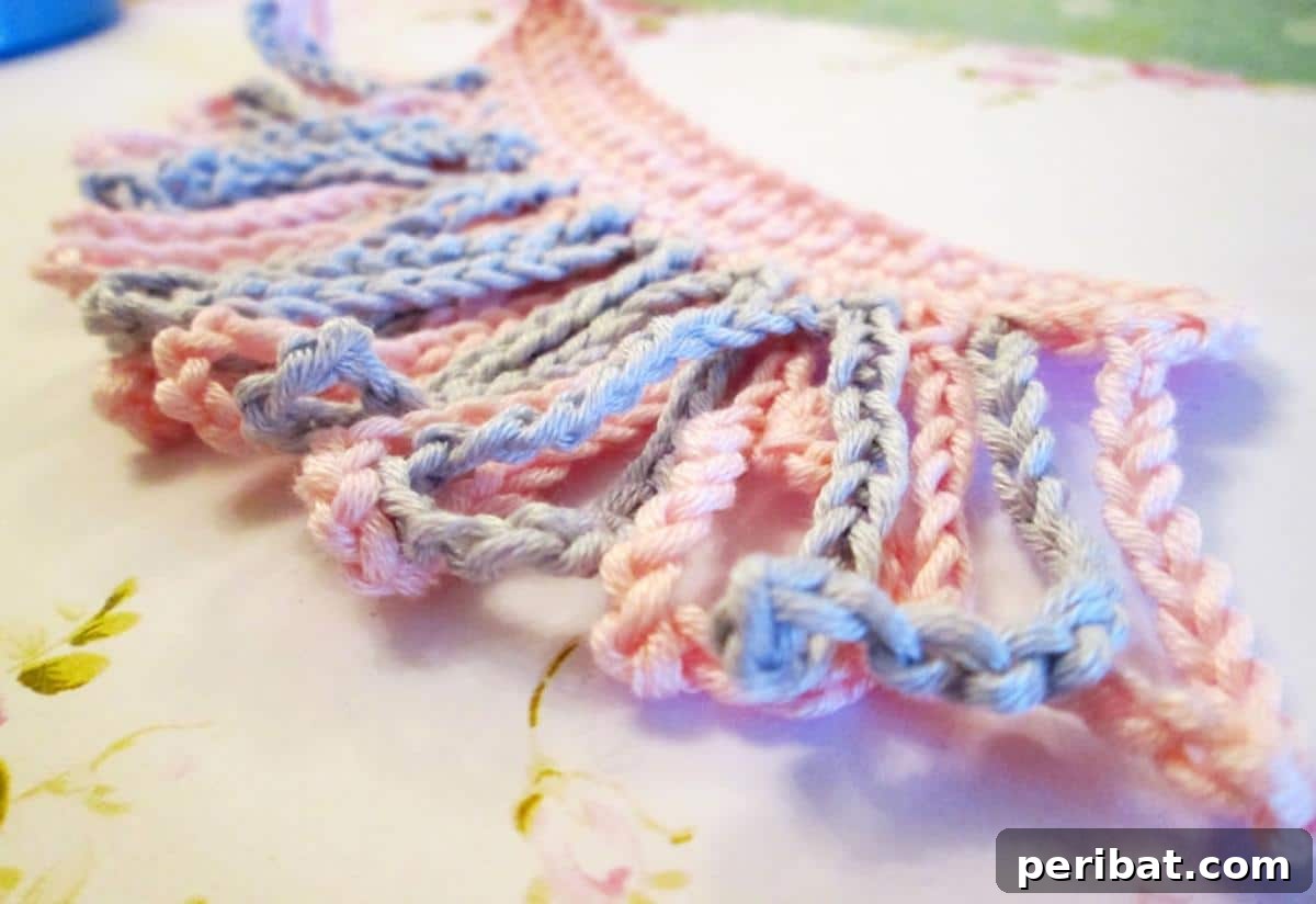 37 Stunning Crochet Edging Designs 17 Crochet Fringed Edging adding a bohemian and free-spirited look.