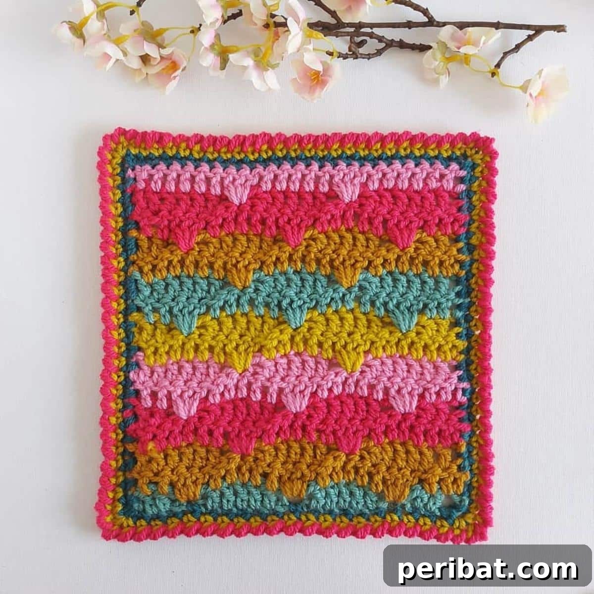 37 Stunning Crochet Edging Designs 3 Crochet Crab Stitch Border, also known as Reverse Single Crochet, adding a unique textured finish.