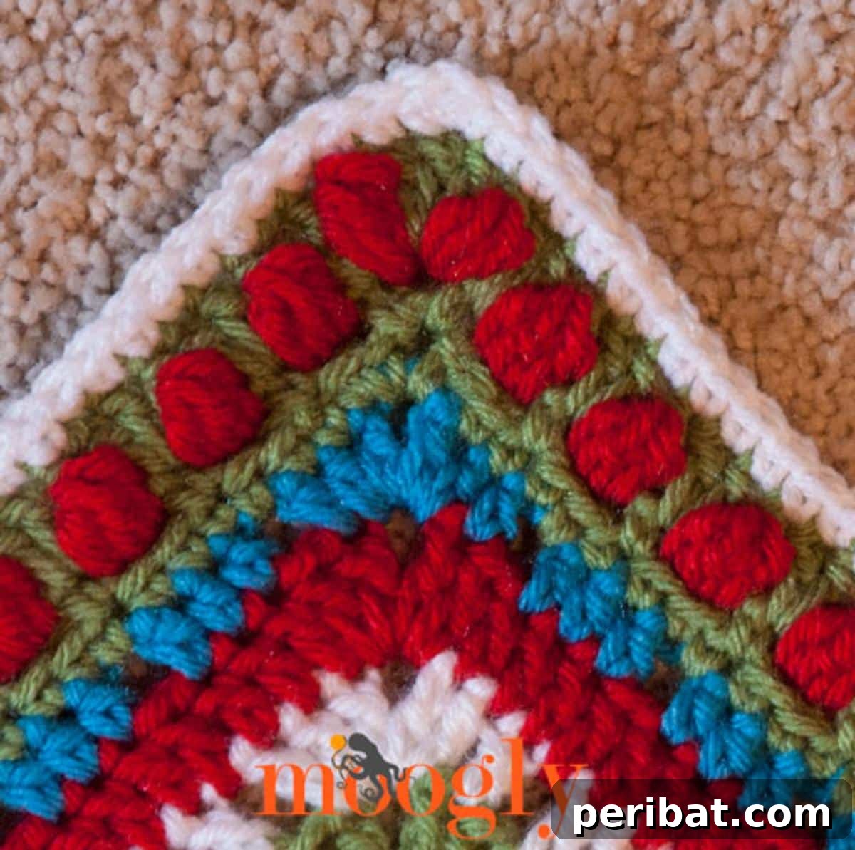 37 Stunning Crochet Edging Designs 32 Polka Dot Crochet Border, adding a cheerful and playful edge.