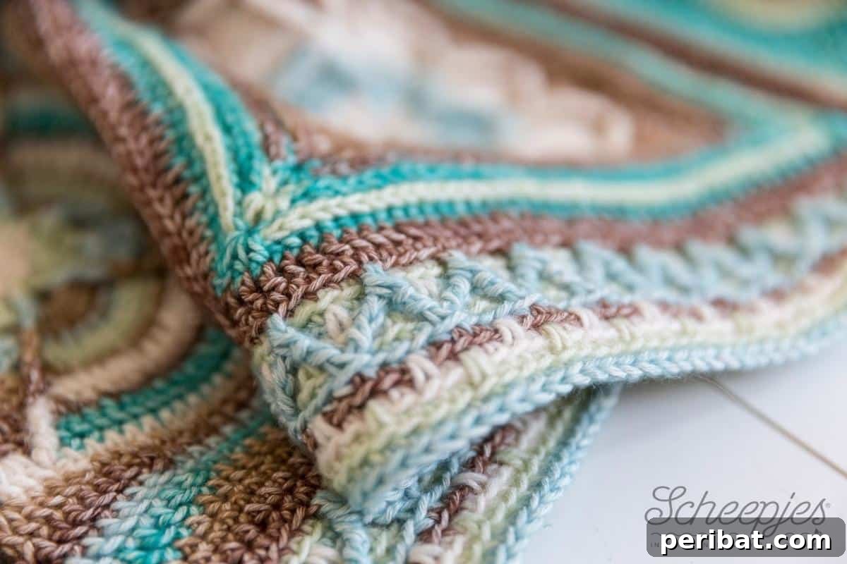 37 Stunning Crochet Edging Designs 33 Nuts About Squares Border, perfectly unifying crocheted squares.