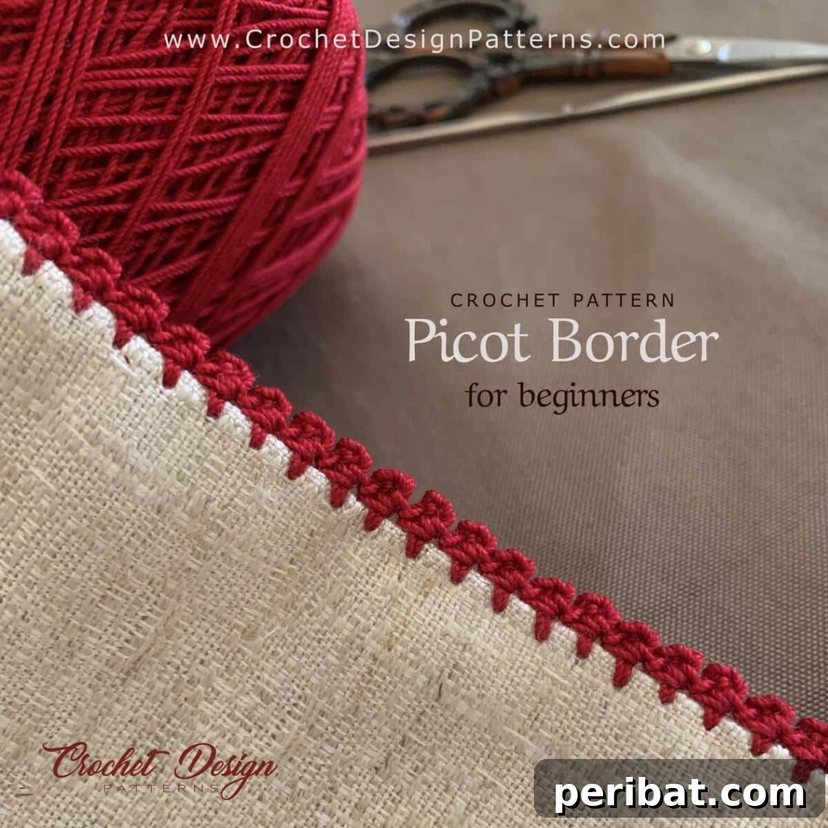 37 Stunning Crochet Edging Designs 38 Picot Crochet Mini Border, a beginner-friendly delicate edging.