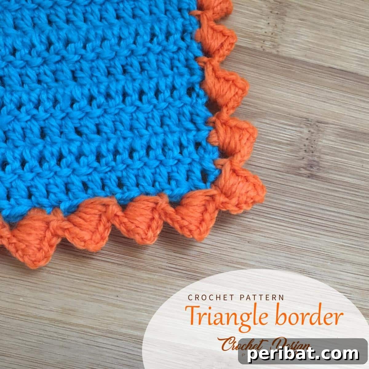 37 Stunning Crochet Edging Designs 39 Triangle Crochet Border, a delightful and unique edge for baby blankets.
