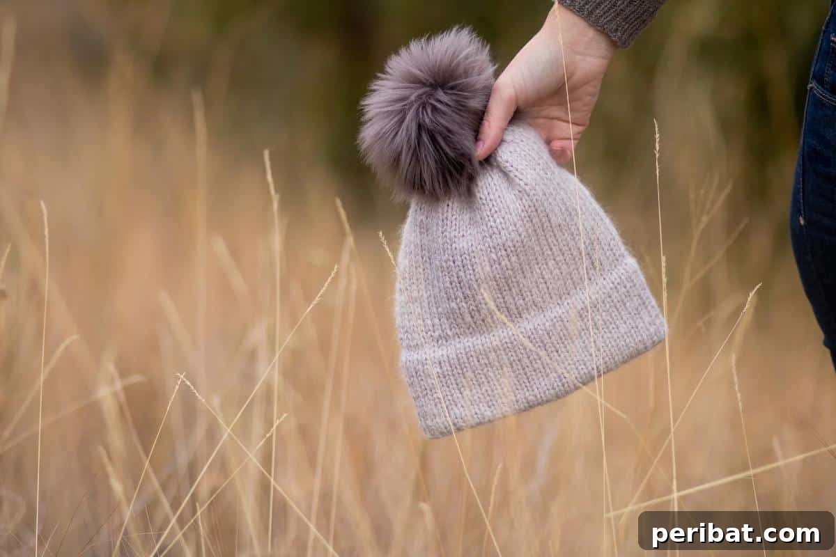 Cozy Knits: 40 Free Beanie Patterns and Tutorials 11 The Trail 4 Hat, a straightforward and warm design featuring a double brim, making it ideal for keeping ears extra cozy on cold days, suitable for all skill levels.