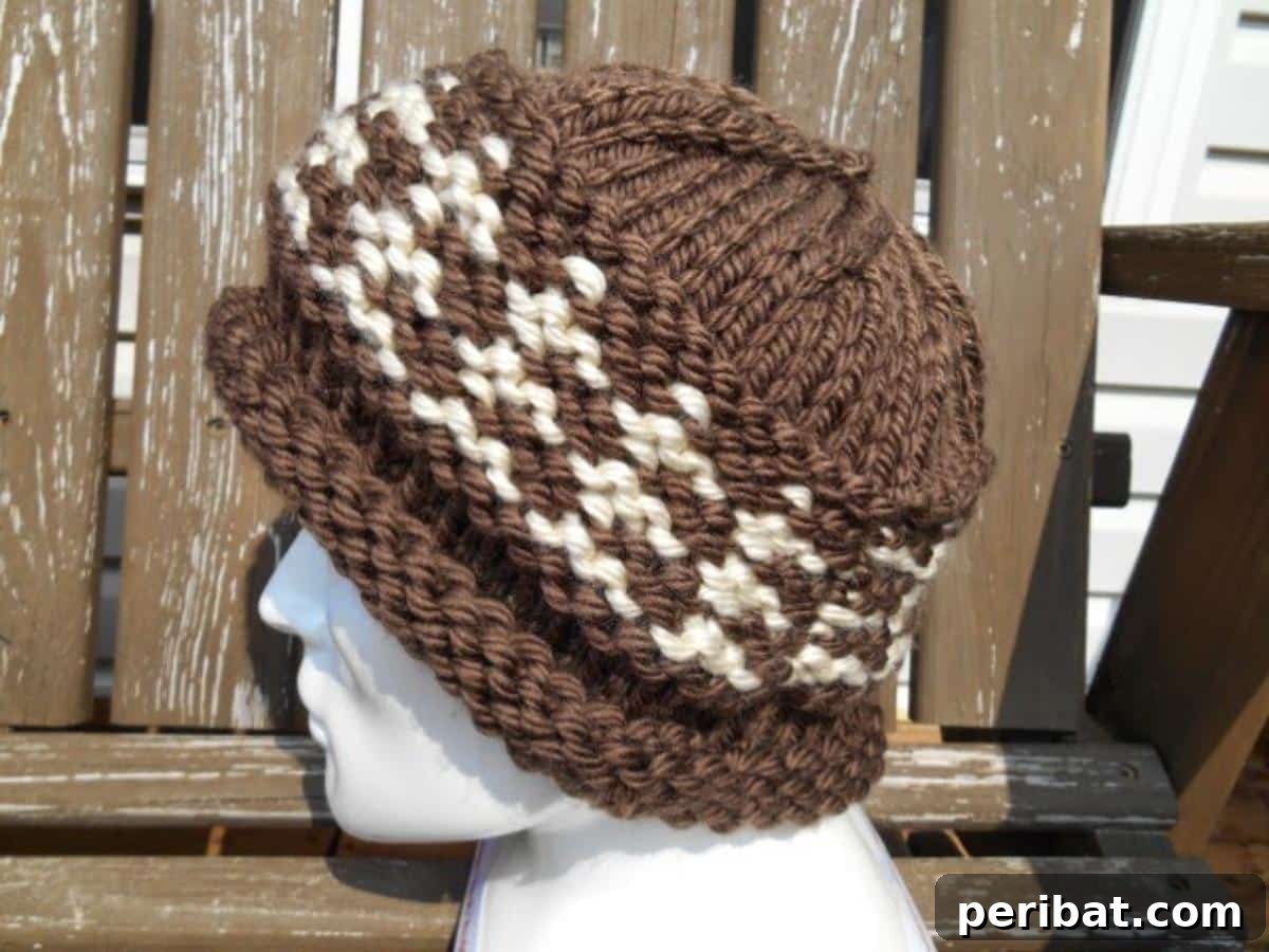 Cozy Knits: 40 Free Beanie Patterns and Tutorials 23 The gorgeous Tweedy Hope Hat, a versatile knitting pattern that includes instructions for various yarn weights, making it adaptable to whatever yarn you have on hand.