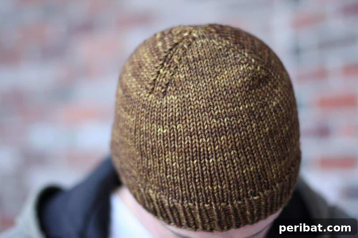 Cozy Knits: 40 Free Beanie Patterns and Tutorials 33 The Nice & Knit Beanie, a perfect unisex hat pattern for worsted-weight yarn, designed to keep you warm and cozy through the weekend.
