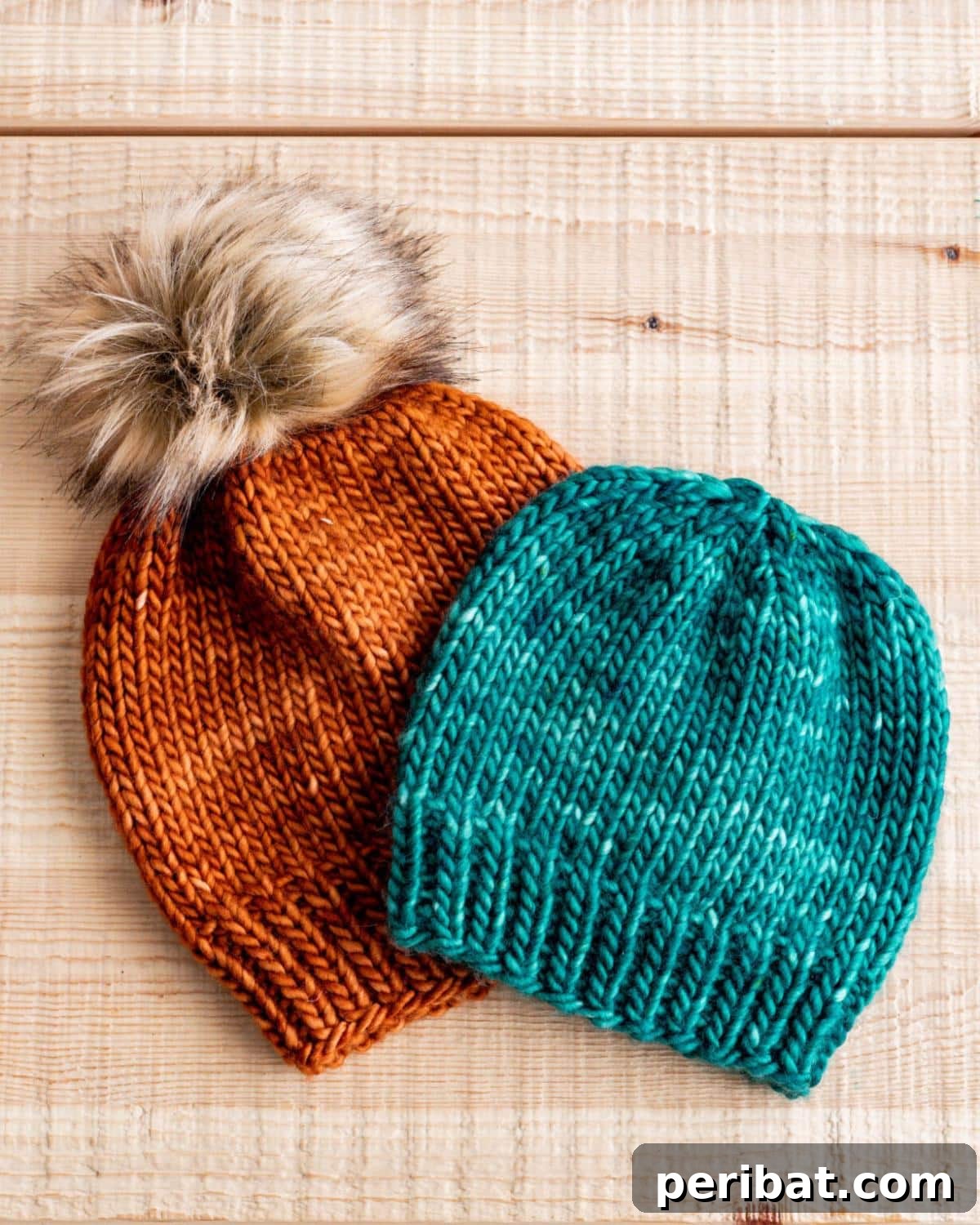 Cozy Knits: 40 Free Beanie Patterns and Tutorials 6 A collection of super bulky knit hats, designed to provide maximum warmth and a trendy chunky aesthetic during the colder months.