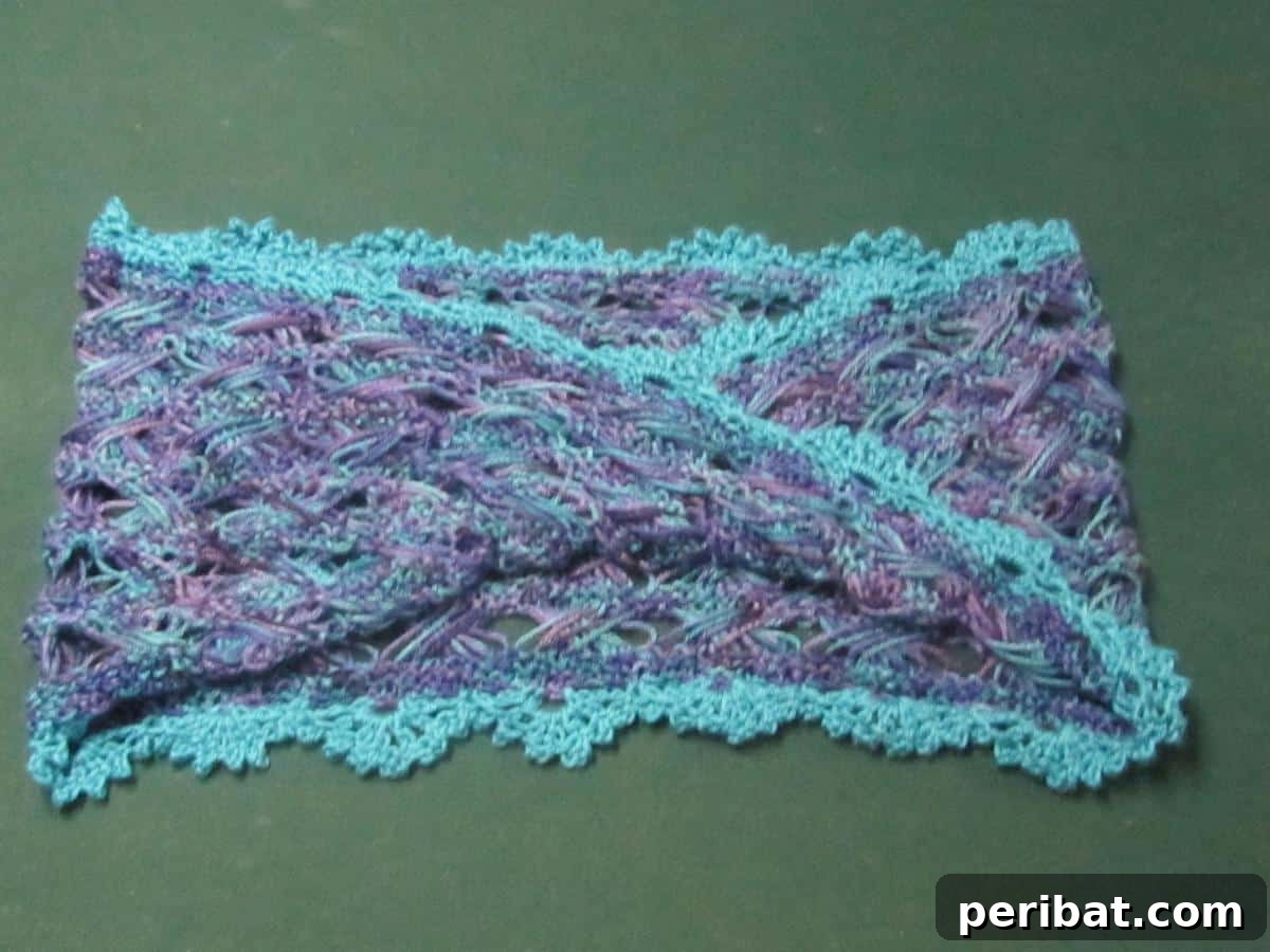 38 Creative Crochet Edging Ideas 18 Versatile Lacy Shells Edging, creating a light and airy design for various projects.