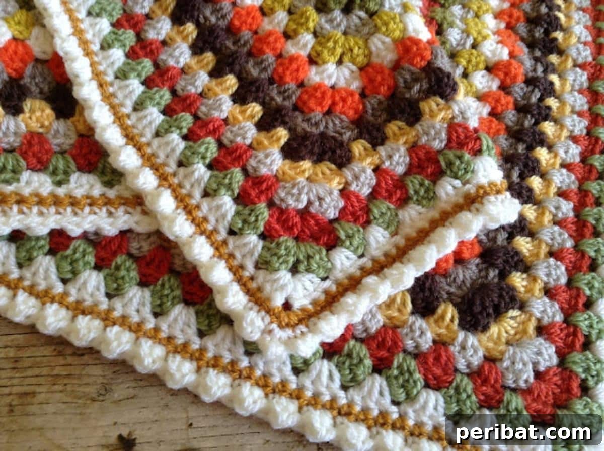38 Creative Crochet Edging Ideas 26 Playful Cute Bobble Edging crochet tutorial, adding textured finish to projects.