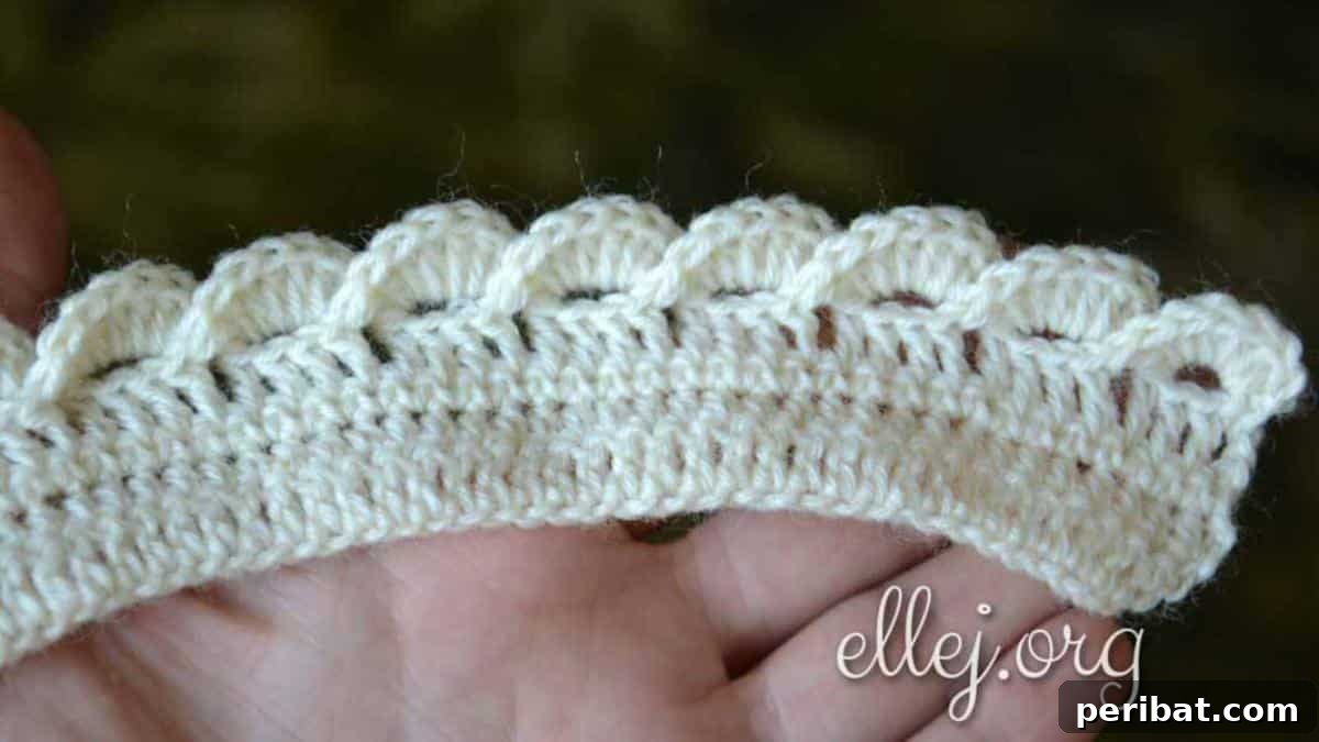 38 Creative Crochet Edging Ideas 30 Dynamic 3D Wave Edging for playful dimension on blankets, scarves, and home decor.