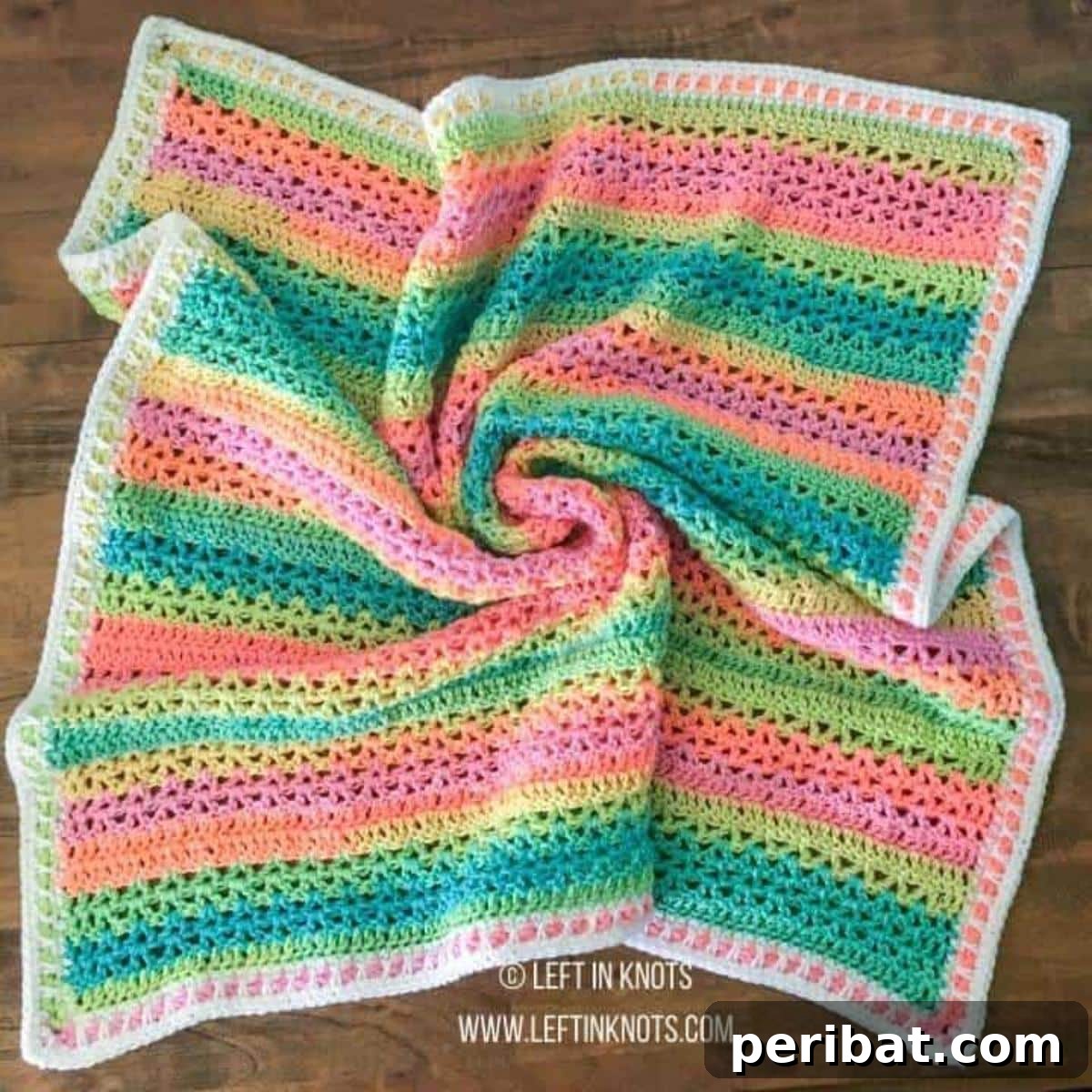 21 Cozy Red Heart Yarn Crochet Projects 18 Crochet Neon Baby Blanket