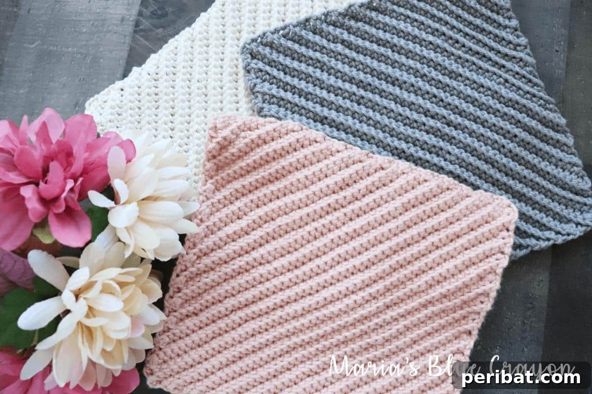 Easy Textured Dishcloths