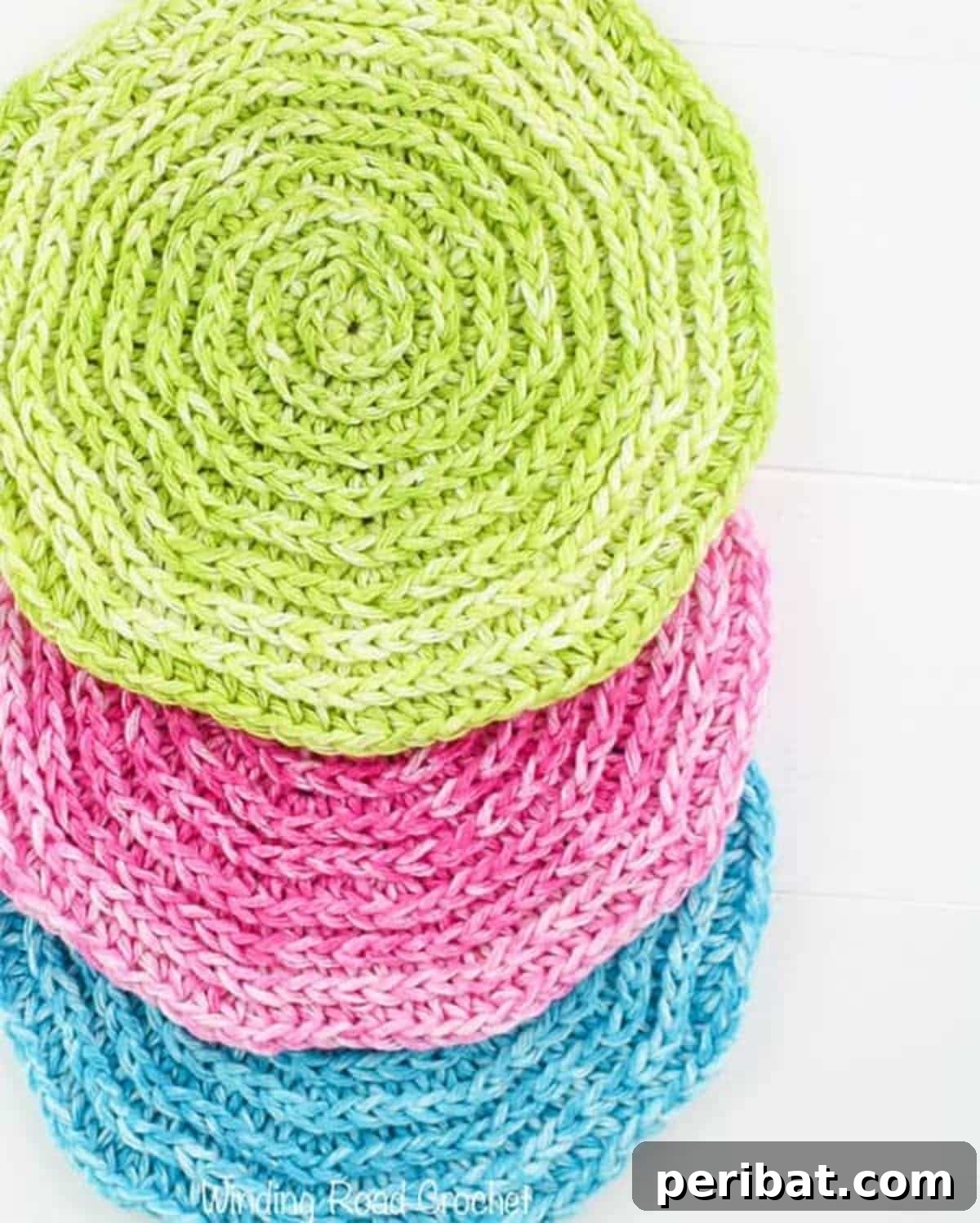 Spirals Crochet Washcloth