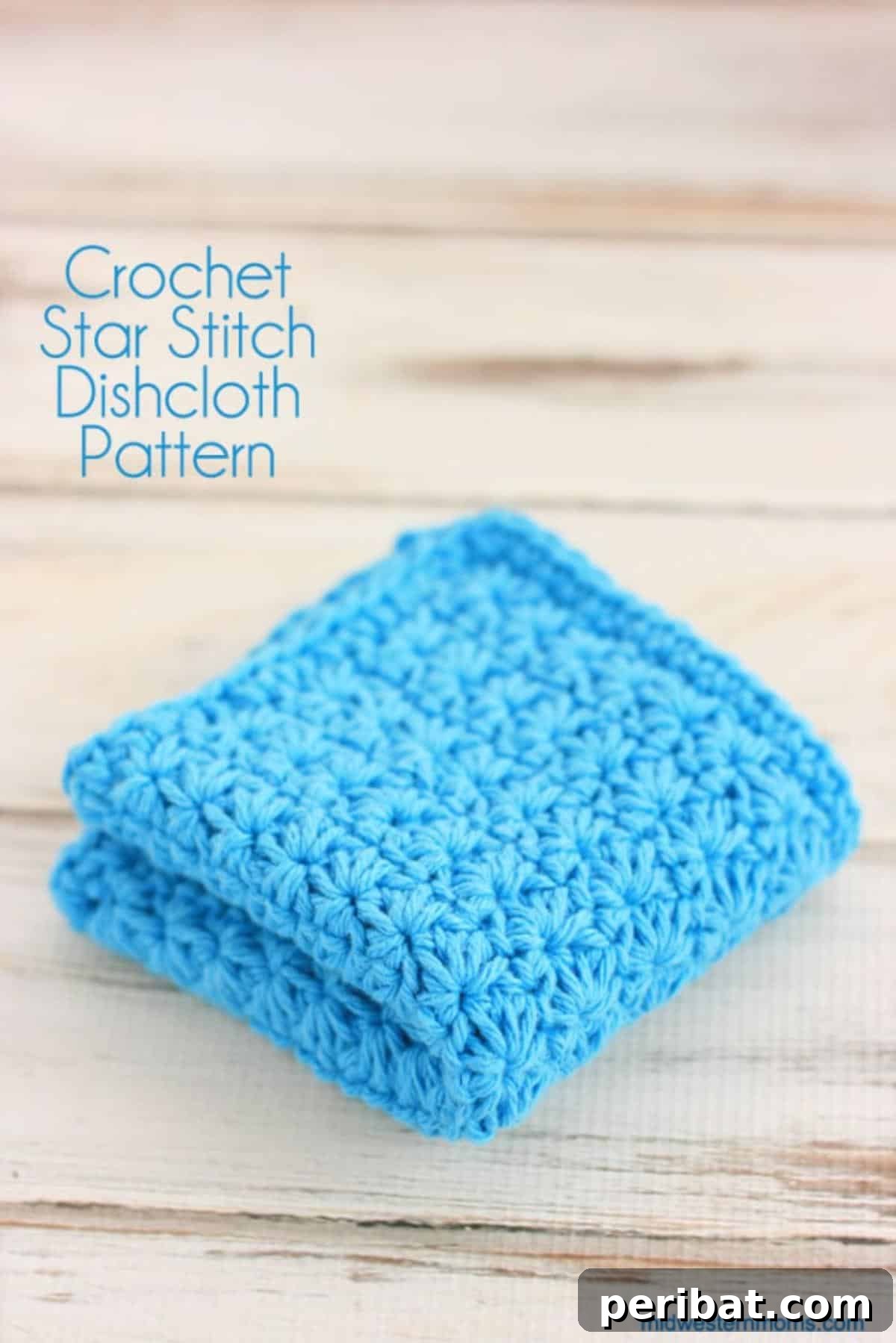 Star Stitch Dishcloth