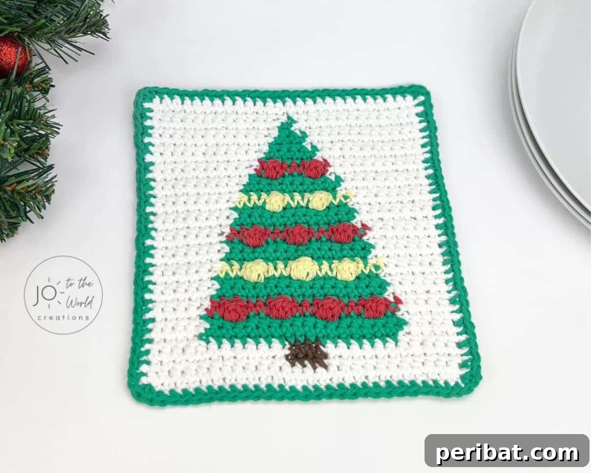 Christmas Tree Dishcloth