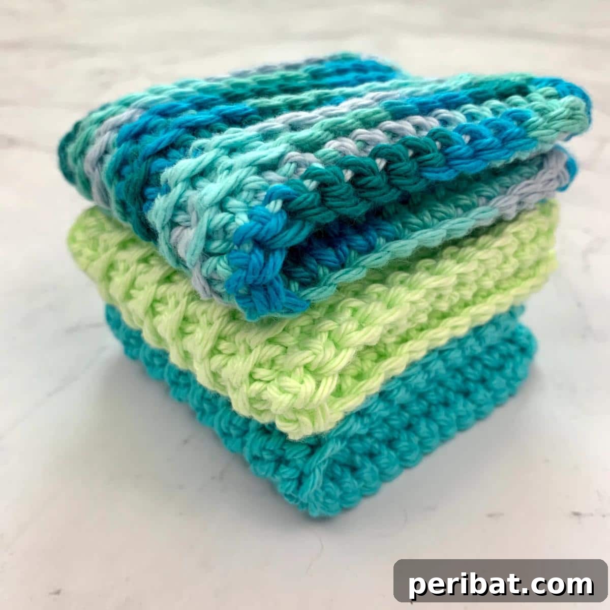 Simple Ribbed Washcloths