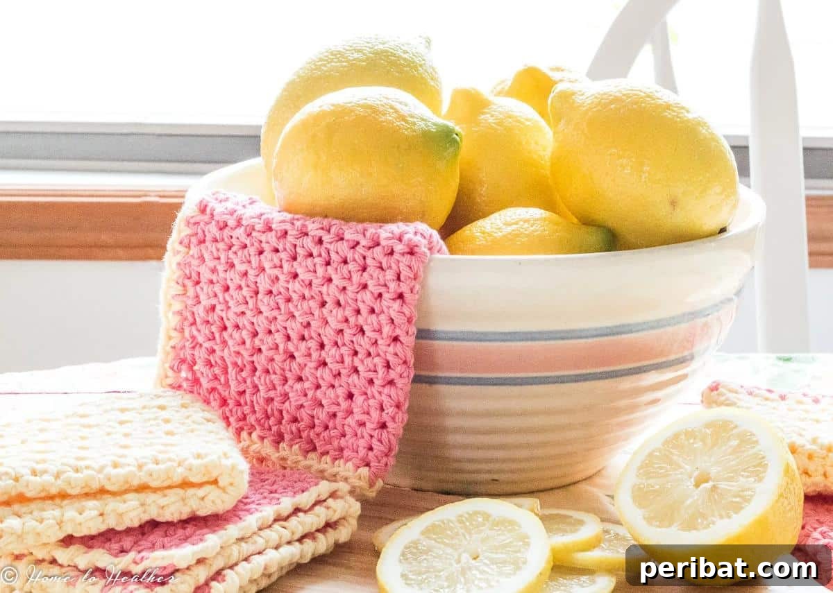 Twist of Lemon Dishcloth