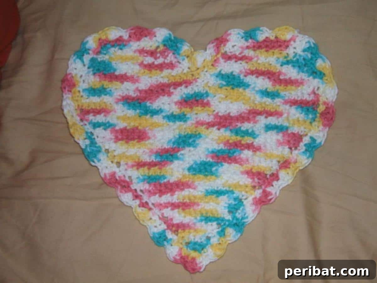 Heart Dishcloth