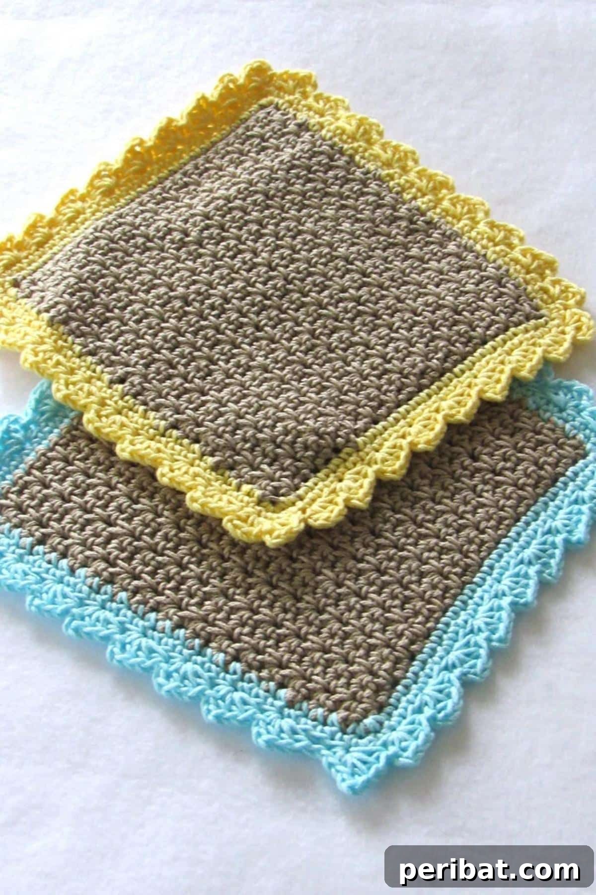 Simple DIY Crochet Dishcloths