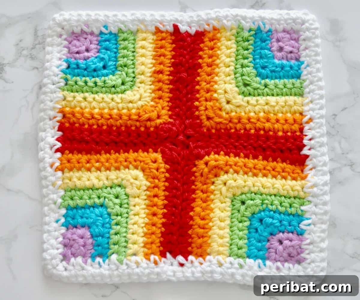 Pieced Crochet Dishcloth