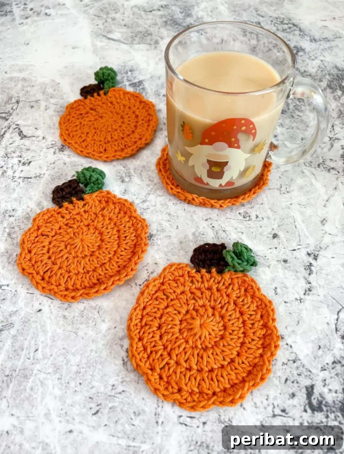 Forty Essential Autumn Crochet Projects 11 Easy Pumpkin Patch Coasters