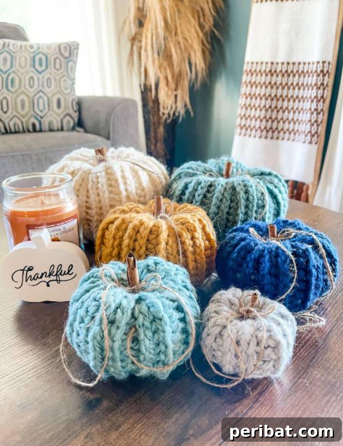 Forty Essential Autumn Crochet Projects 12 Crochet Rustic Farmhouse Pumpkins