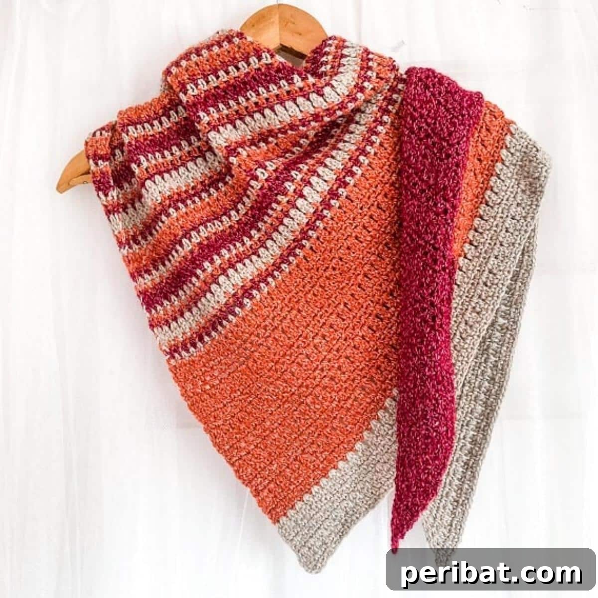 Forty Essential Autumn Crochet Projects 15 Autumn Meadow Asymmetrical Crochet Shawl