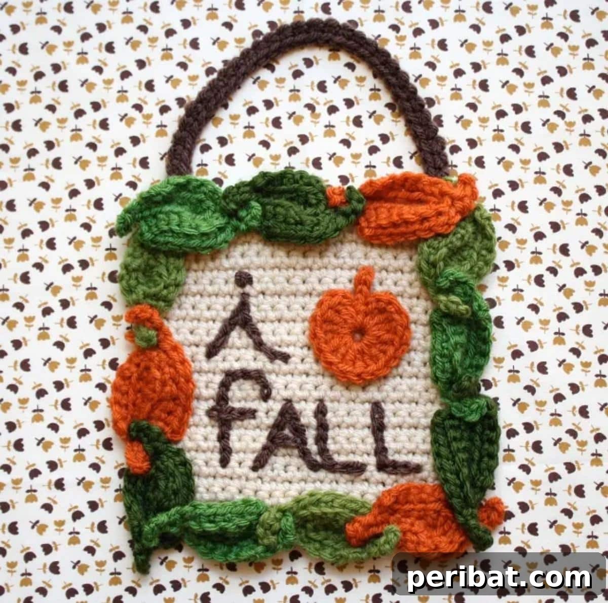 Forty Essential Autumn Crochet Projects 19 “I Love Fall” Crochet Sign