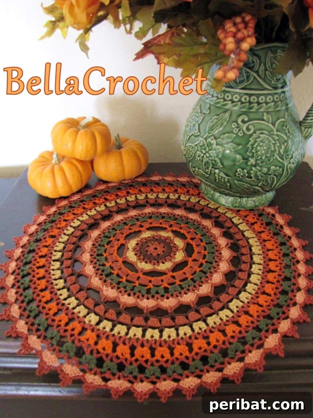 Forty Essential Autumn Crochet Projects 7 Autumn Spice Mandala Doily