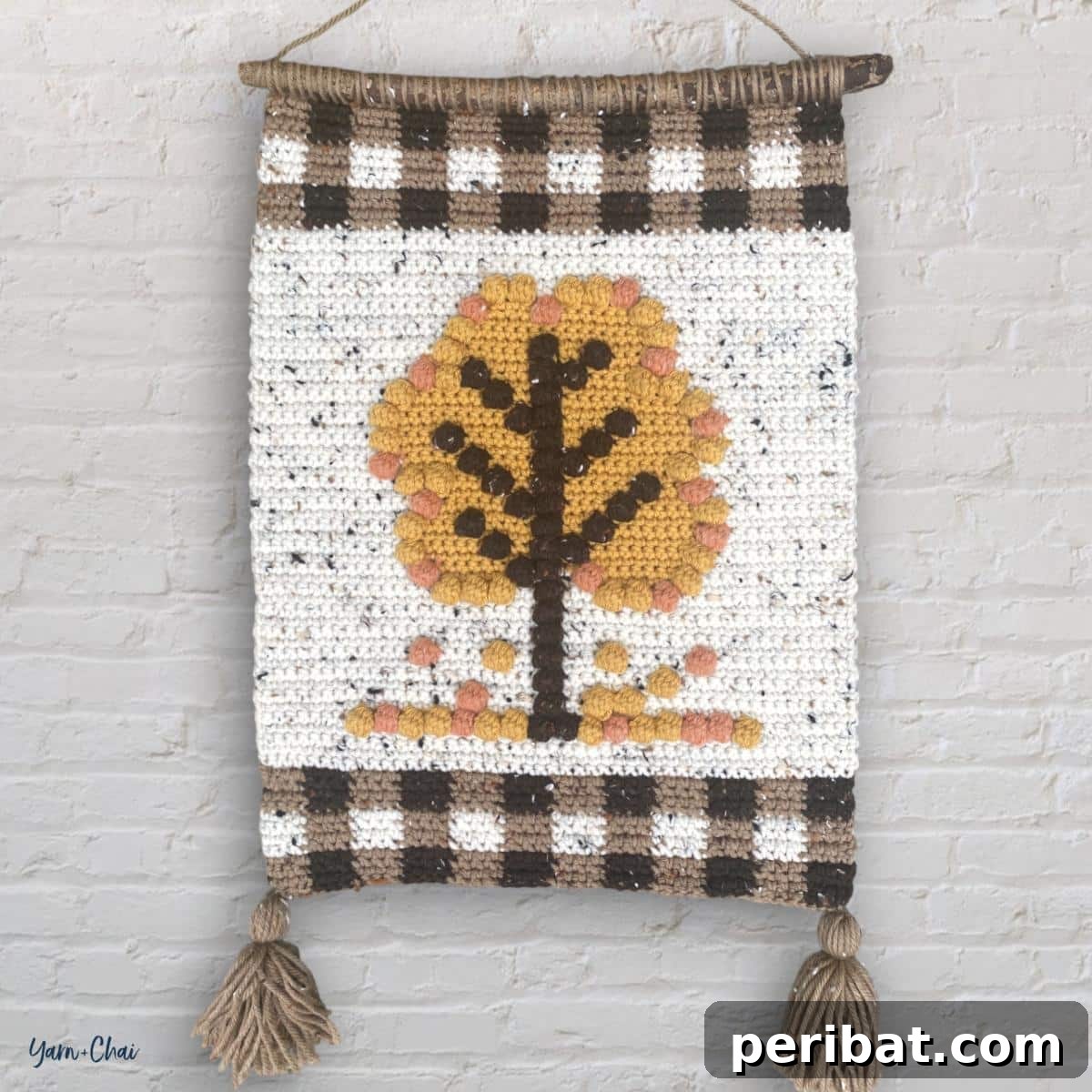 Forty Essential Autumn Crochet Projects 9 Autumn Tree Wall Hanging