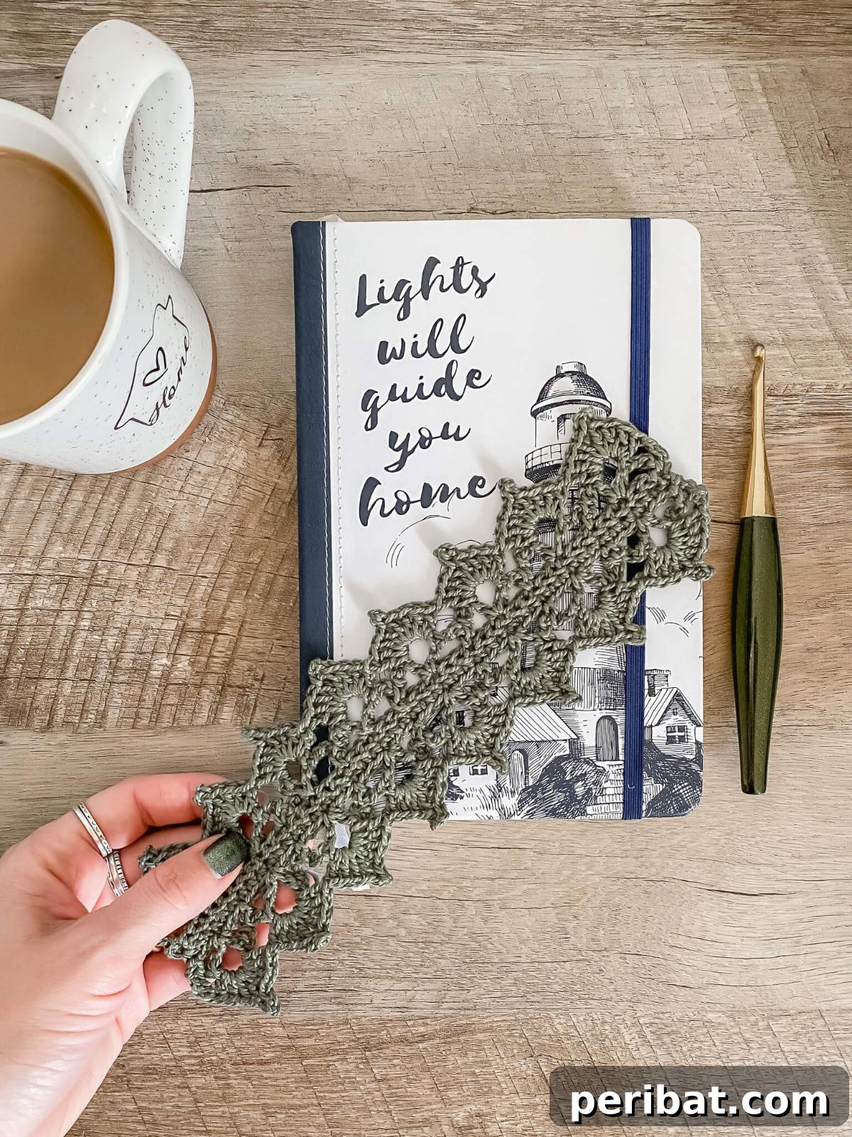 36 Free Crochet Bookmark Designs 23 A DIY Crochet Bookmark showcasing a delicate, lacy design with a vintage feel.