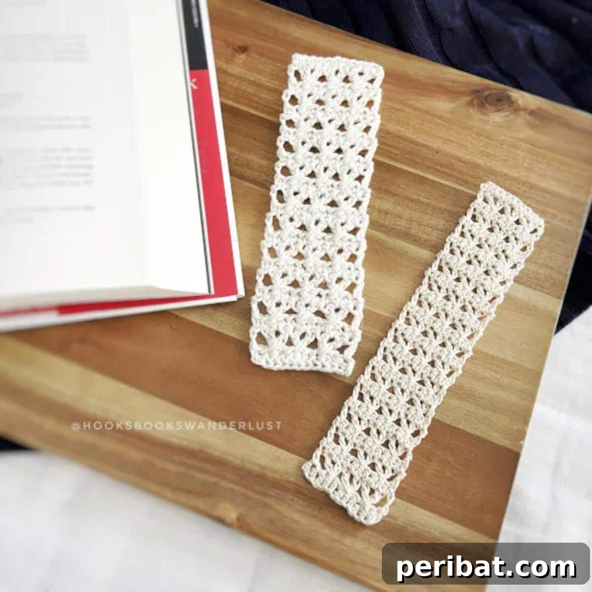 36 Free Crochet Bookmark Designs 8 XOXO Bookmarks, featuring a charming 'XOXO' text design in vibrant colors.