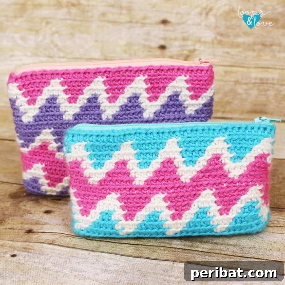27 Unique Tapestry Crochet Patterns 17 Colorful Zig Zag Tapestry Crochet Zipper Bag