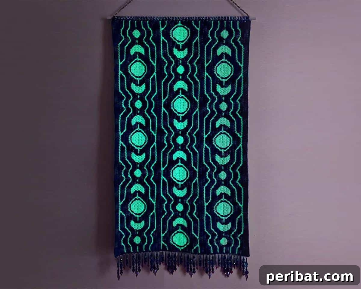 27 Unique Tapestry Crochet Patterns 28 Gravity Mosaic Crochet Tapestry Wall Art