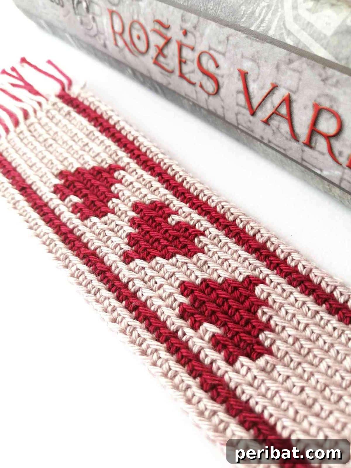27 Unique Tapestry Crochet Patterns 8 Charming Tapestry Crochet Bookmark with Heart Design