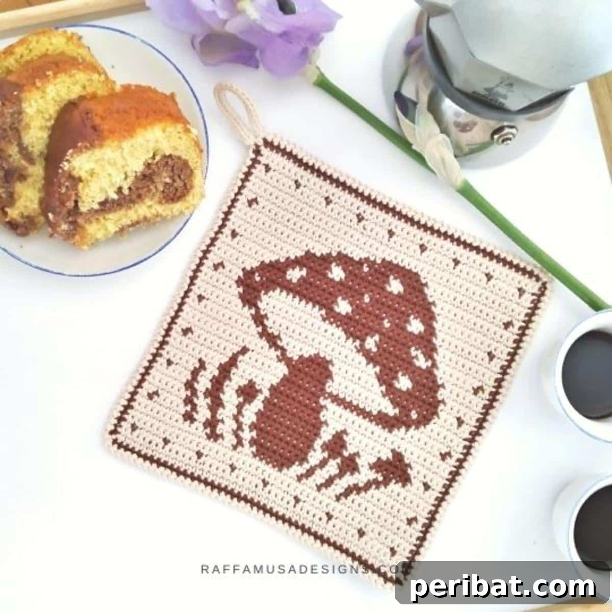 27 Unique Tapestry Crochet Patterns 9 Whimsical Tapestry Crochet Mushroom Potholder
