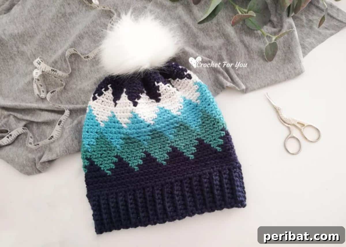 27 Unique Tapestry Crochet Patterns 10 Cozy Tapestry Crochet Diamond Beanie